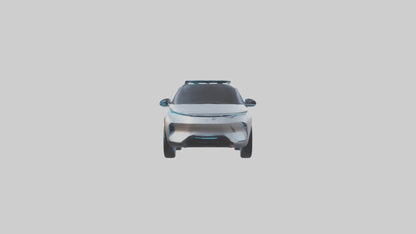 Futuristic Autonomous SUV model VR / AR / low-poly