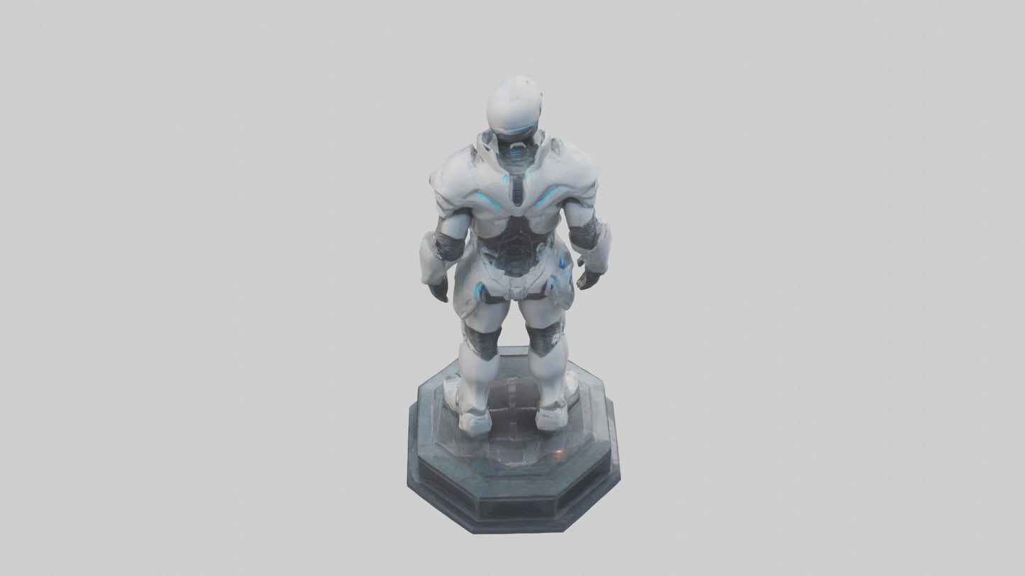 Futuristic Defender statue model 3D model