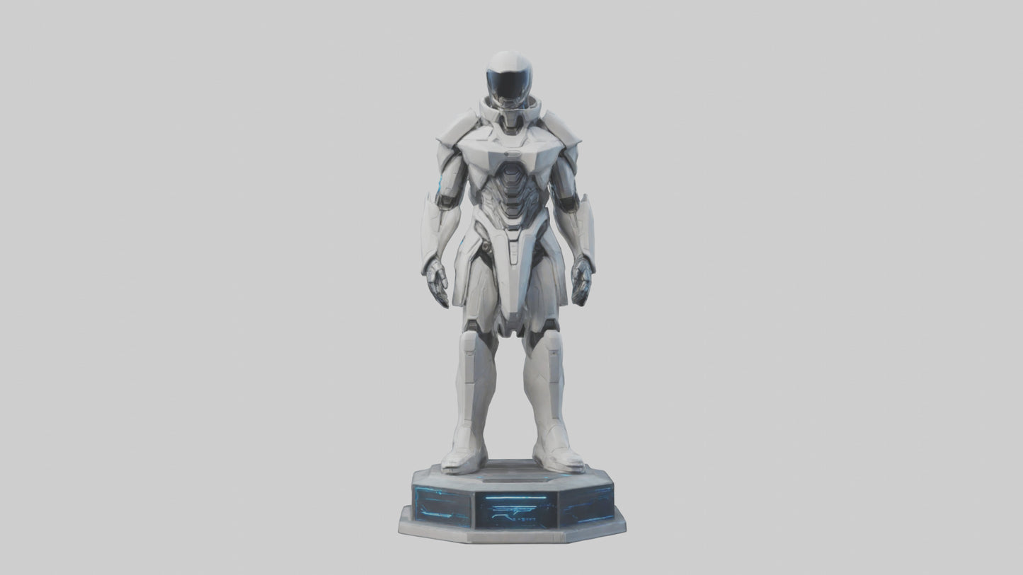 Futuristic Defender statue model 3D model