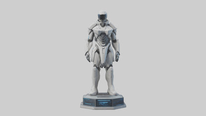 Futuristic Defender statue model 3D model