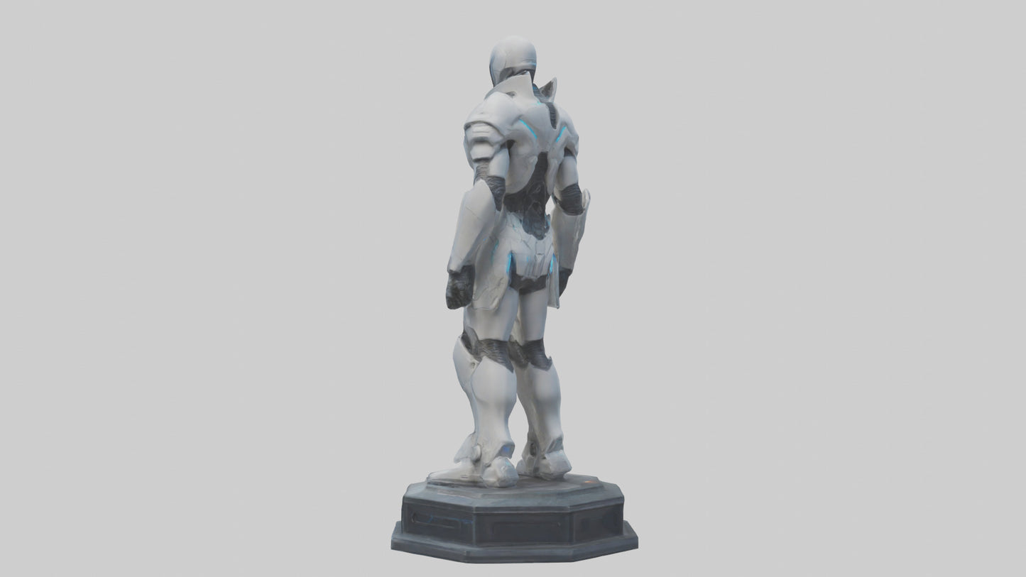 Futuristic Defender statue model 3D model