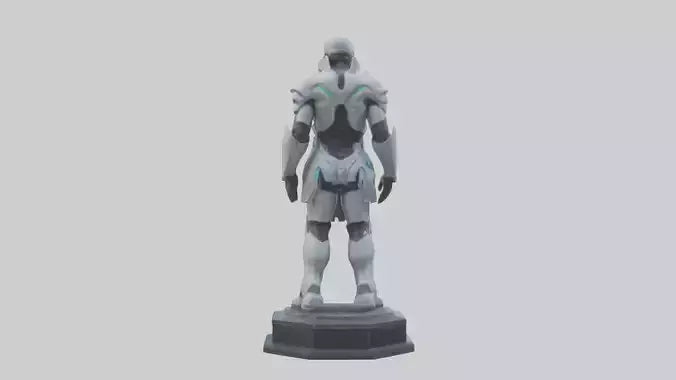 Futuristic Defender statue model 3D model