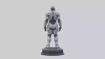 Futuristic Defender statue model 3D model