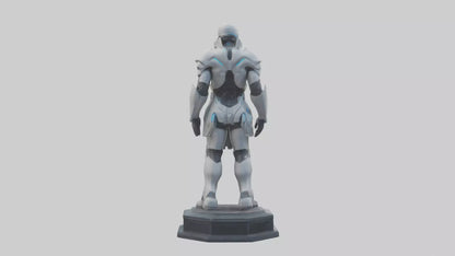 Futuristic Defender statue model 3D model