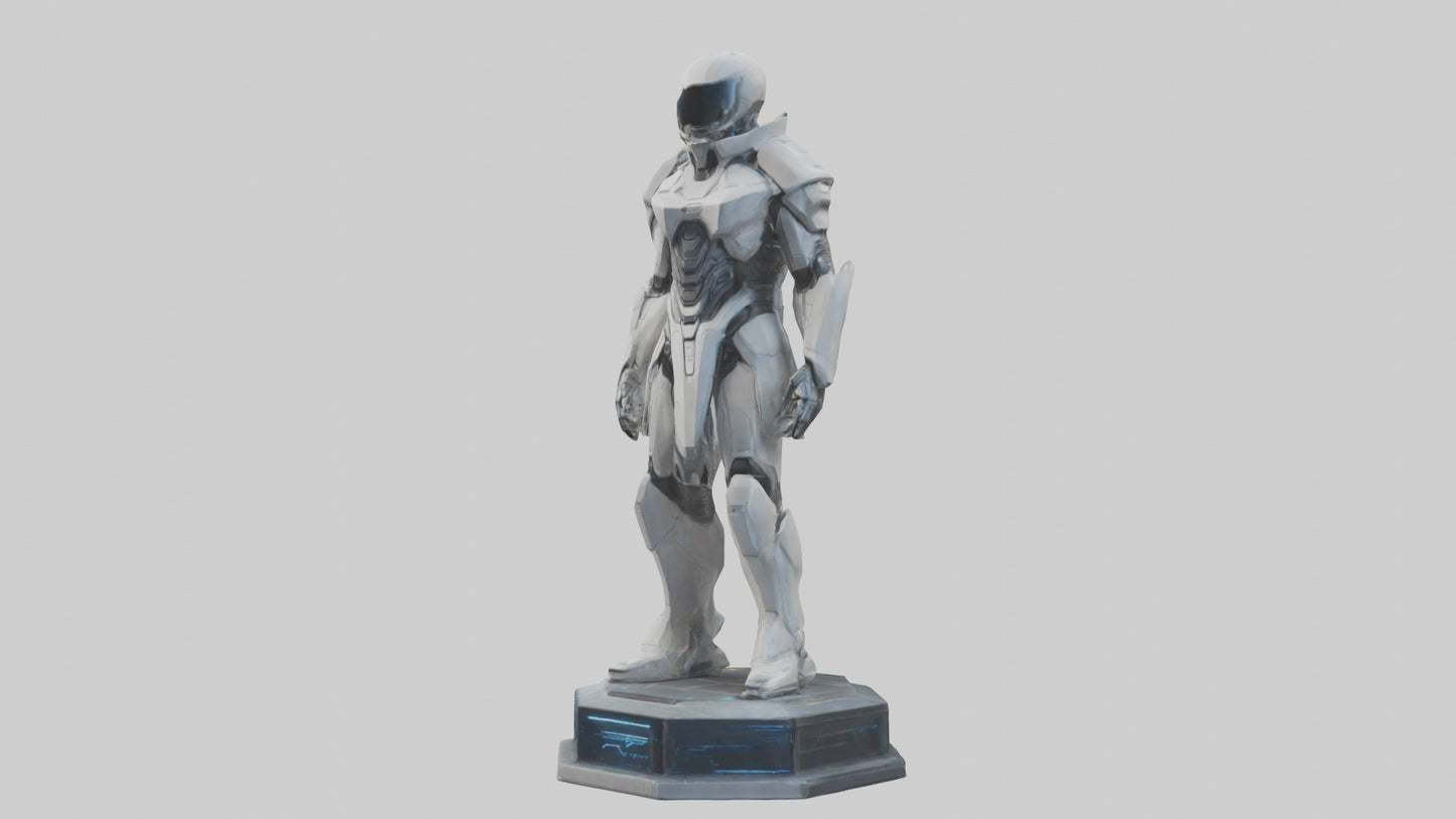 Futuristic Defender statue model 3D model