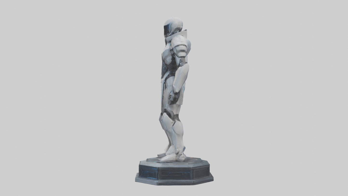 Futuristic Defender statue model 3D model