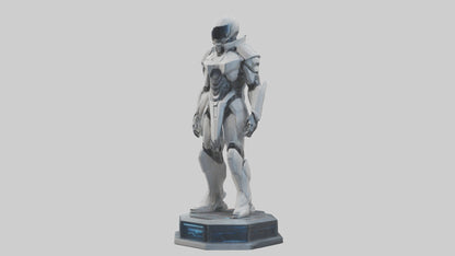 Futuristic Defender statue model 3D model