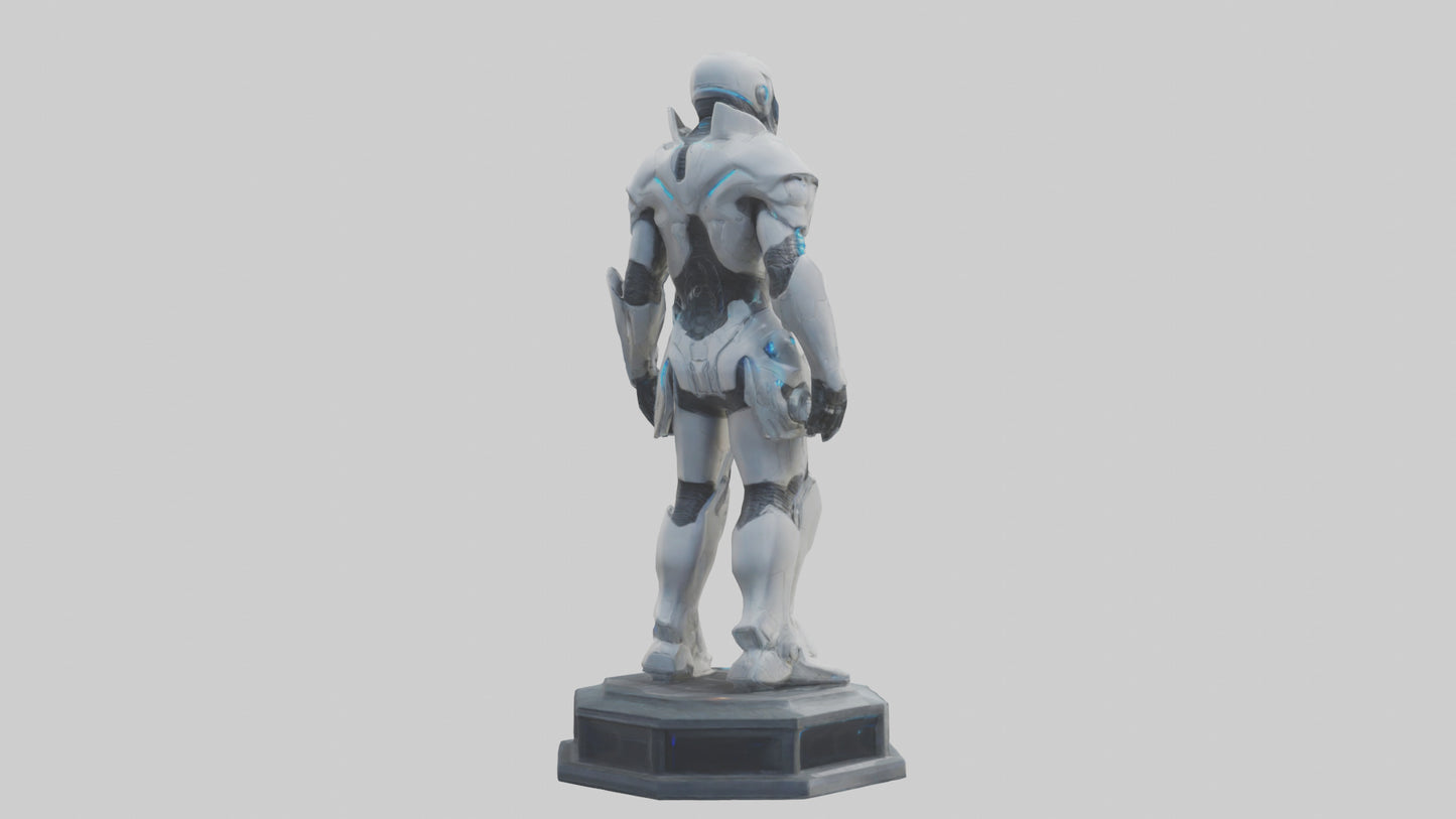 Futuristic Defender statue model 3D model