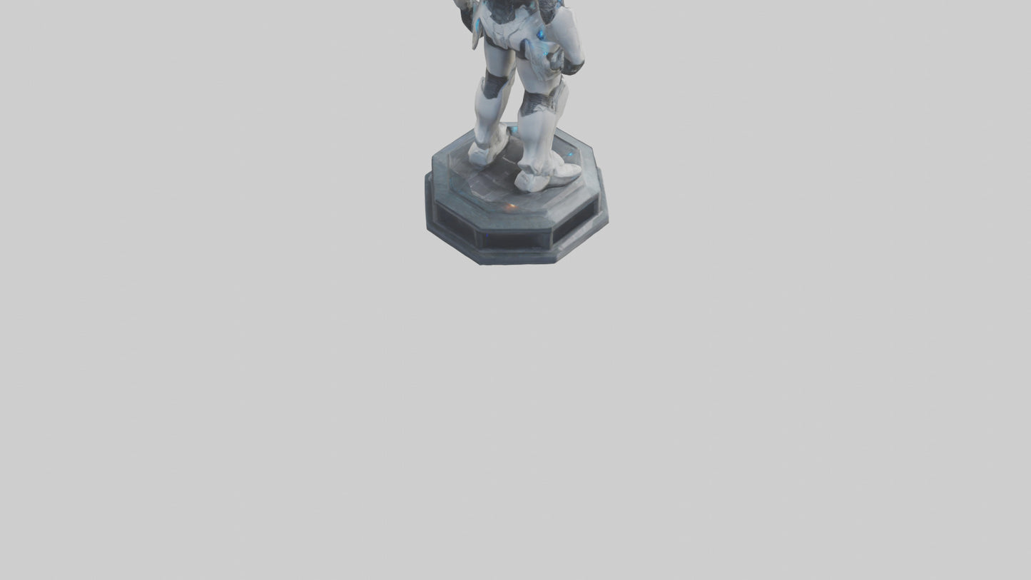 Futuristic Defender statue model 3D model