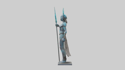 Futuristic Shaman statue model 3D model