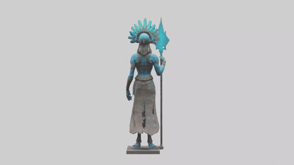Futuristic Shaman statue model 3D model