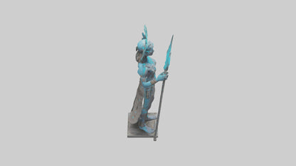 Futuristic Shaman statue model 3D model