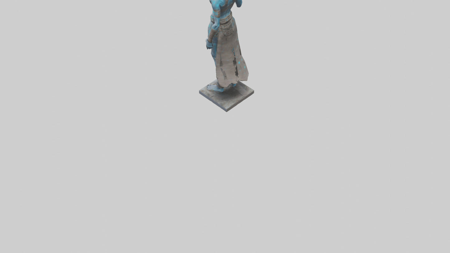 Futuristic Shaman statue model 3D model