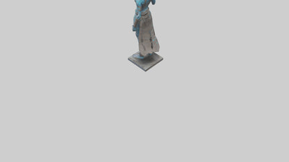 Futuristic Shaman statue model 3D model
