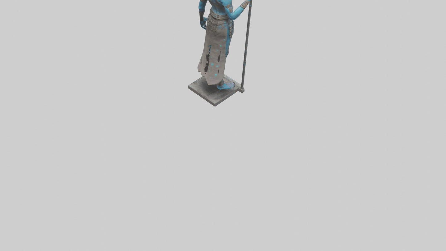 Futuristic Shaman statue model 3D model