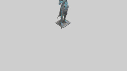 Futuristic Shaman statue model 3D model