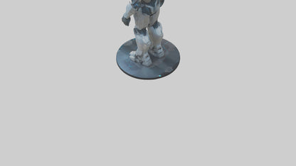 Futuristic Titan statue model 3D model
