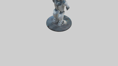 Futuristic Titan statue model 3D model