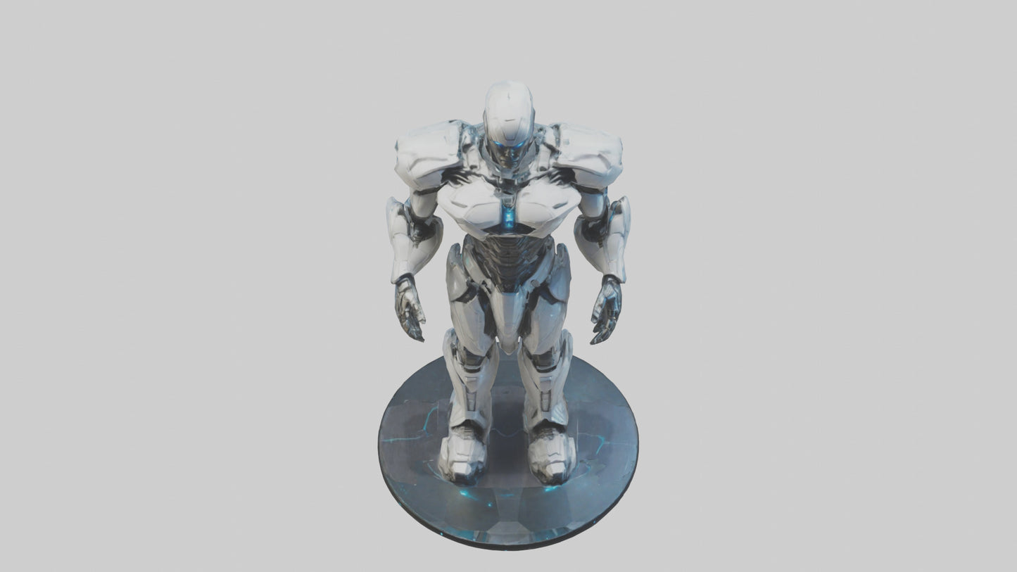Futuristic Titan statue model 3D model