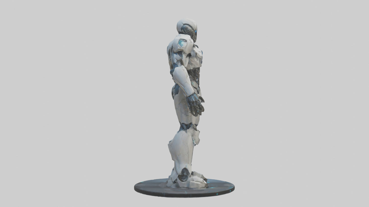 Futuristic Titan statue model 3D model