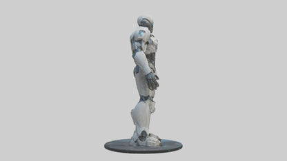 Futuristic Titan statue model 3D model