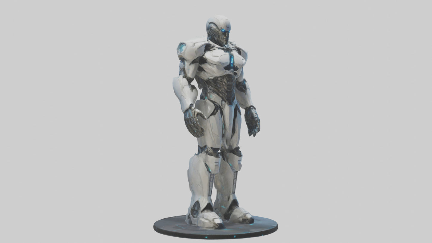 Futuristic Titan statue model 3D model
