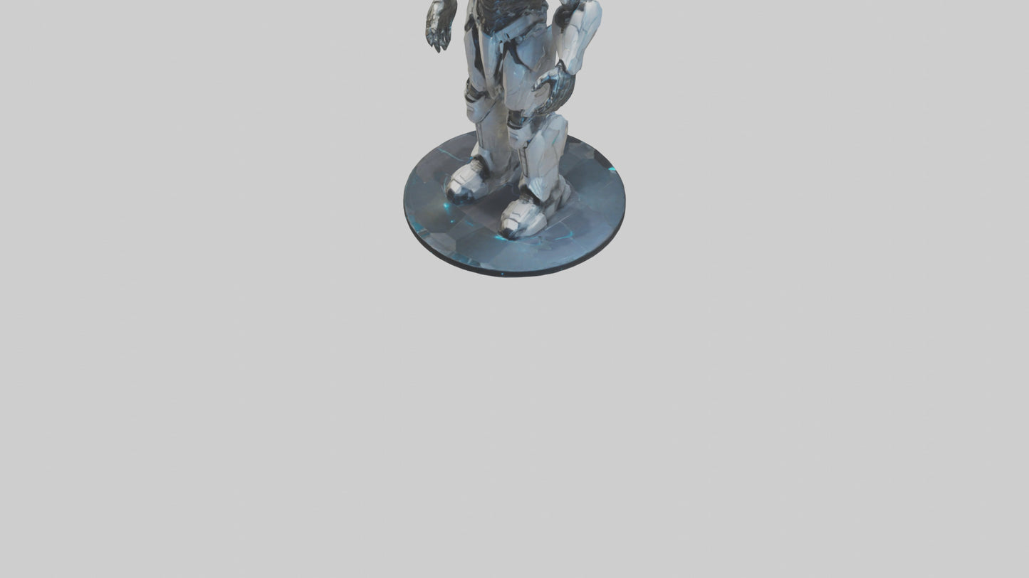 Futuristic Titan statue model 3D model