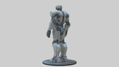 Futuristic Titan statue model 3D model