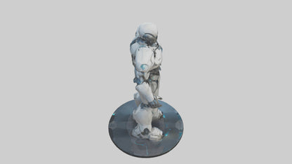 Futuristic Titan statue model 3D model