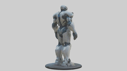 Futuristic Titan statue model 3D model