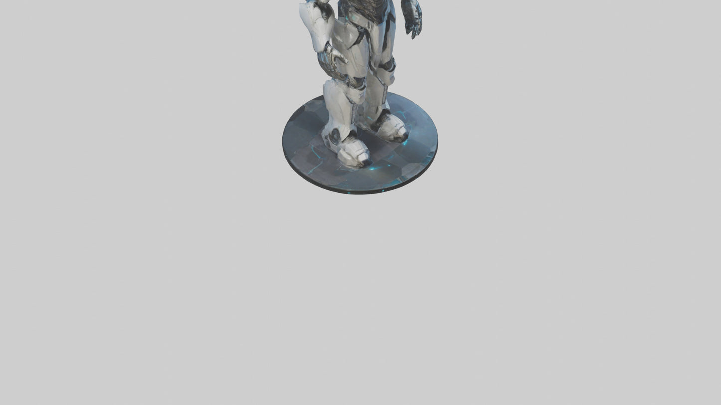 Futuristic Titan statue model 3D model