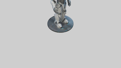 Futuristic Titan statue model 3D model
