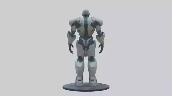 Futuristic Titan statue model 3D model