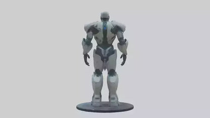 Futuristic Titan statue model 3D model
