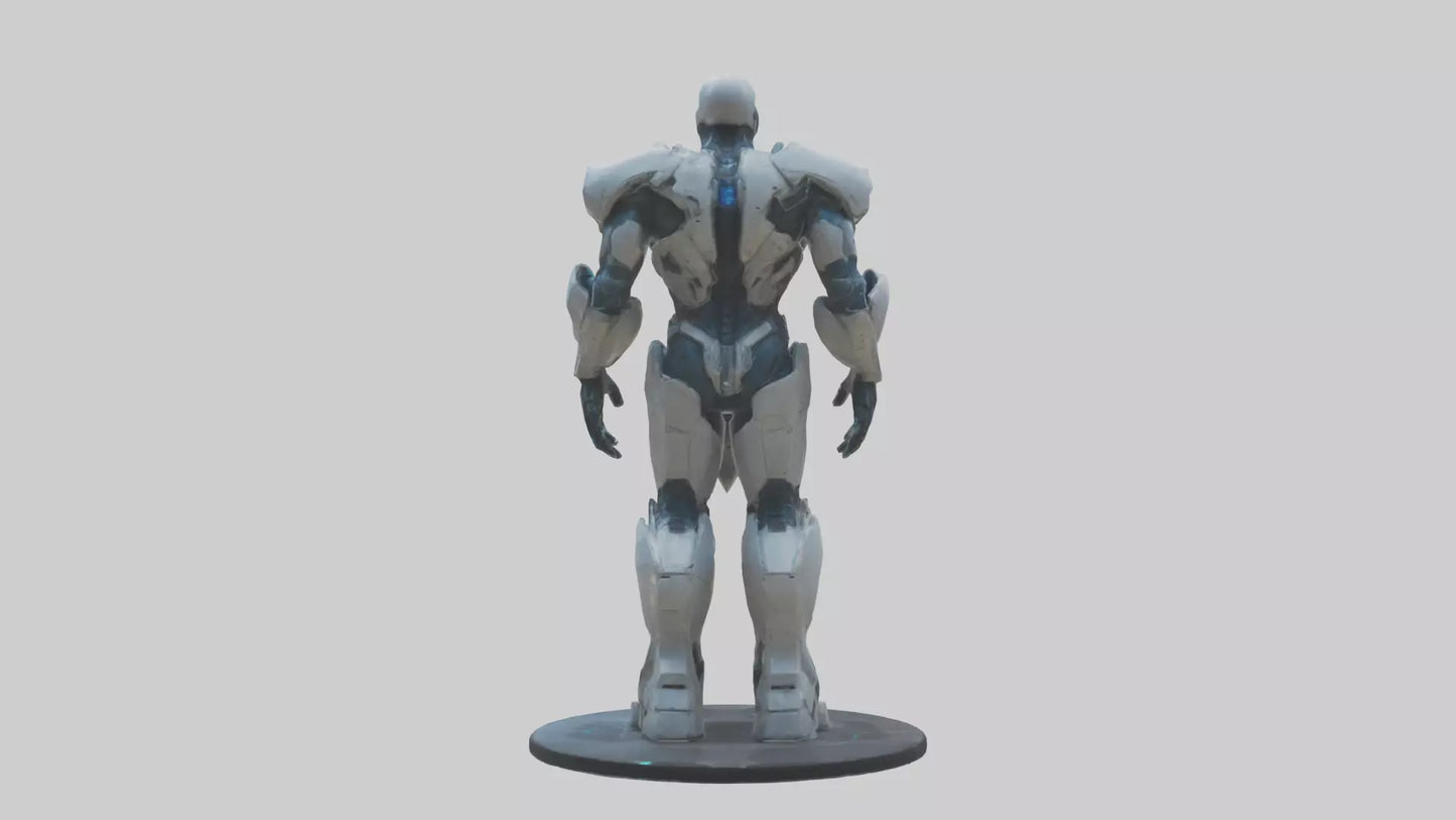Futuristic Titan statue model 3D model