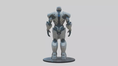 Futuristic Titan statue model 3D model