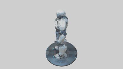 Futuristic Titan statue model 3D model