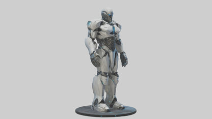 Futuristic Titan statue model 3D model