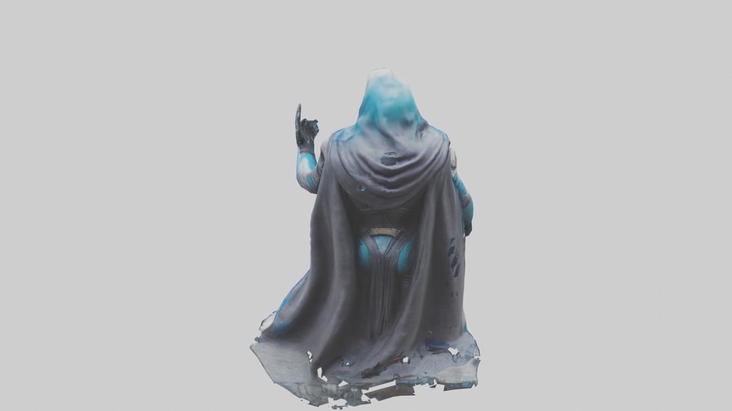Galactic Assassin statue model VR / AR / low-poly