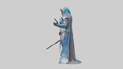 Galactic Assassin statue model VR / AR / low-poly