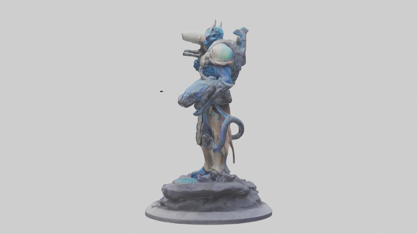 Galactic Beast Hunter statue model 3D model