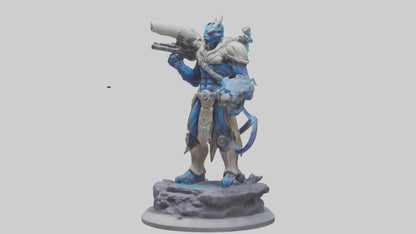 Galactic Beast Hunter statue model 3D model