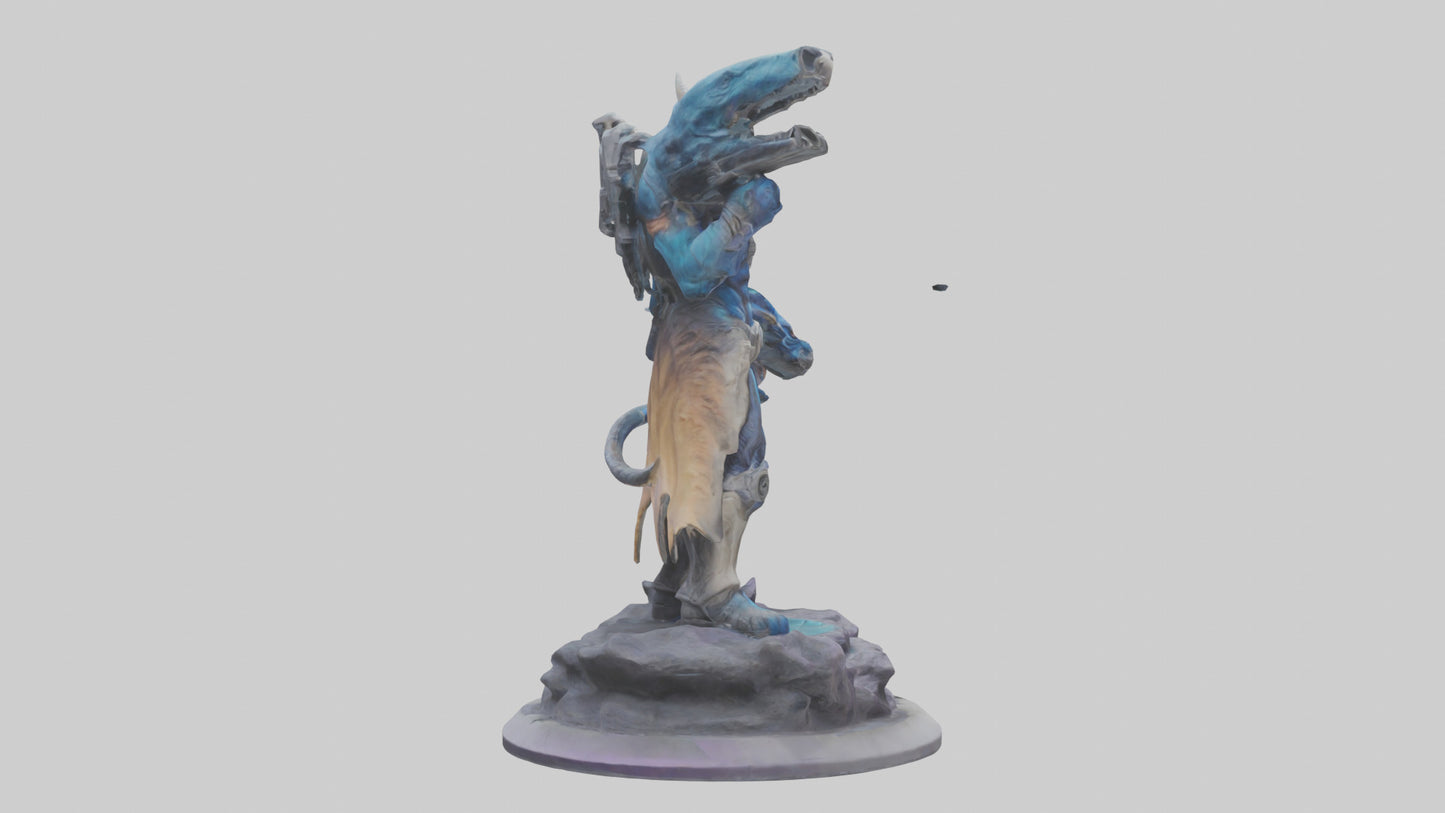 Galactic Beast Hunter statue model 3D model