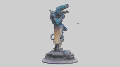 Galactic Beast Hunter statue model 3D model