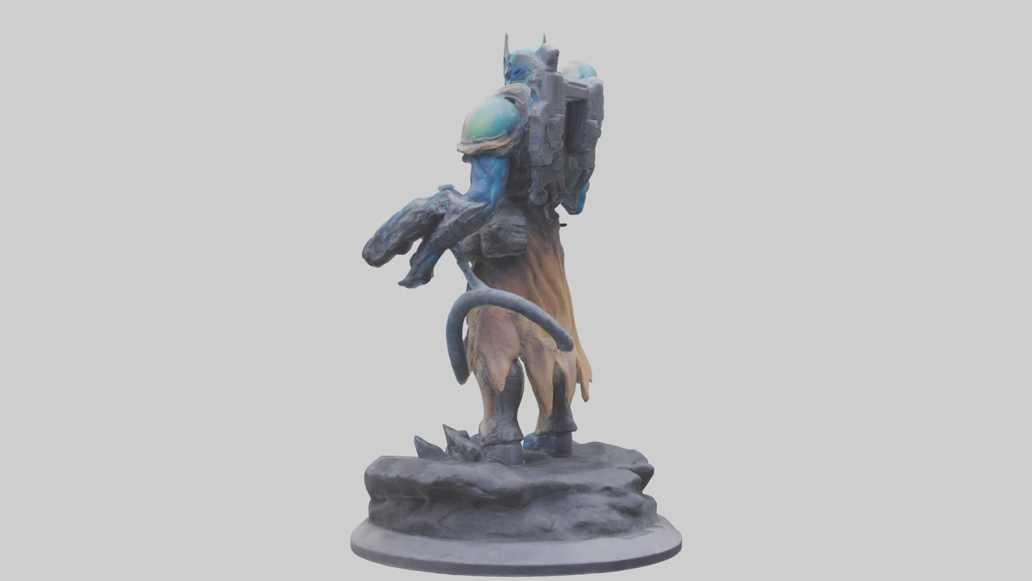 Galactic Beast Hunter statue model 3D model