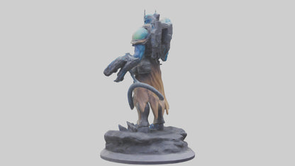Galactic Beast Hunter statue model 3D model