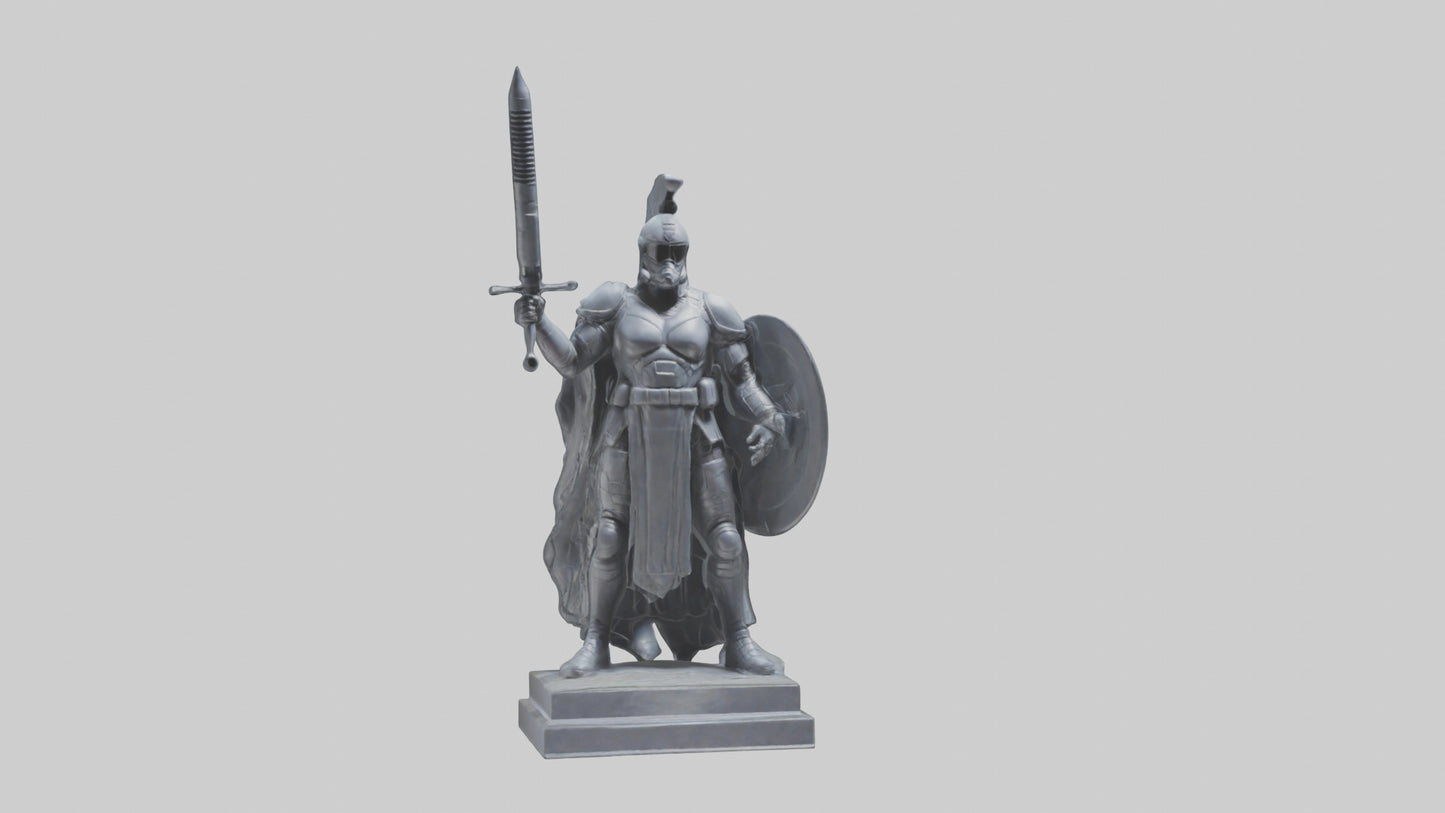 Galactic Defender statue model 3D model