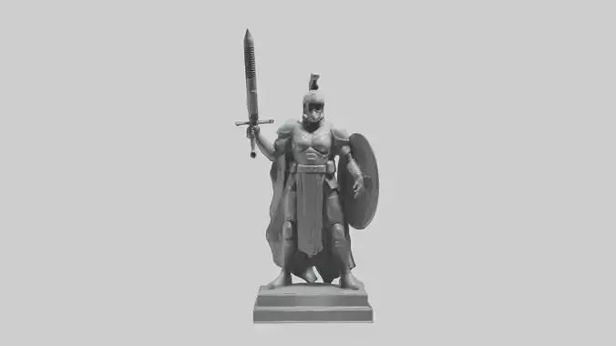 Galactic Defender statue model 3D model
