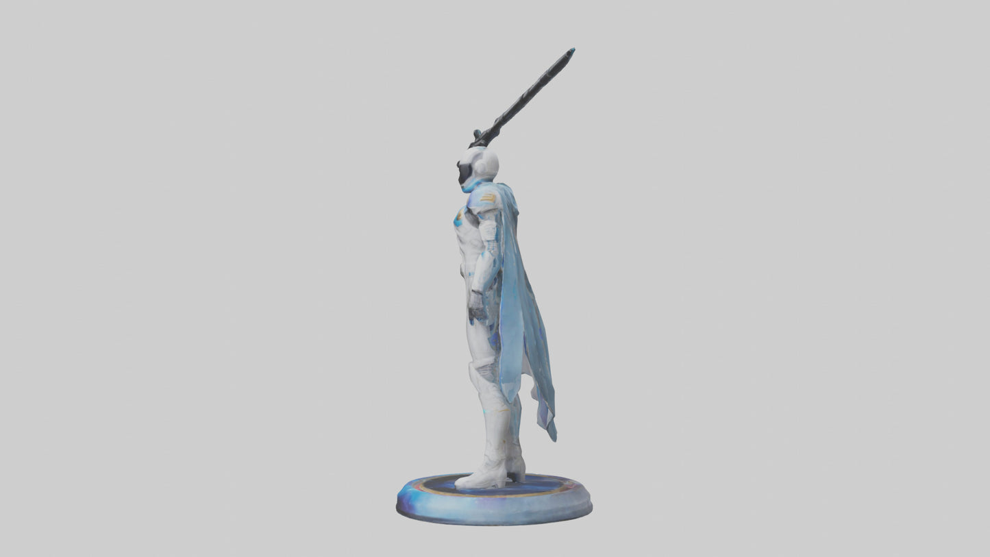Galactic Hero statue model 3D model