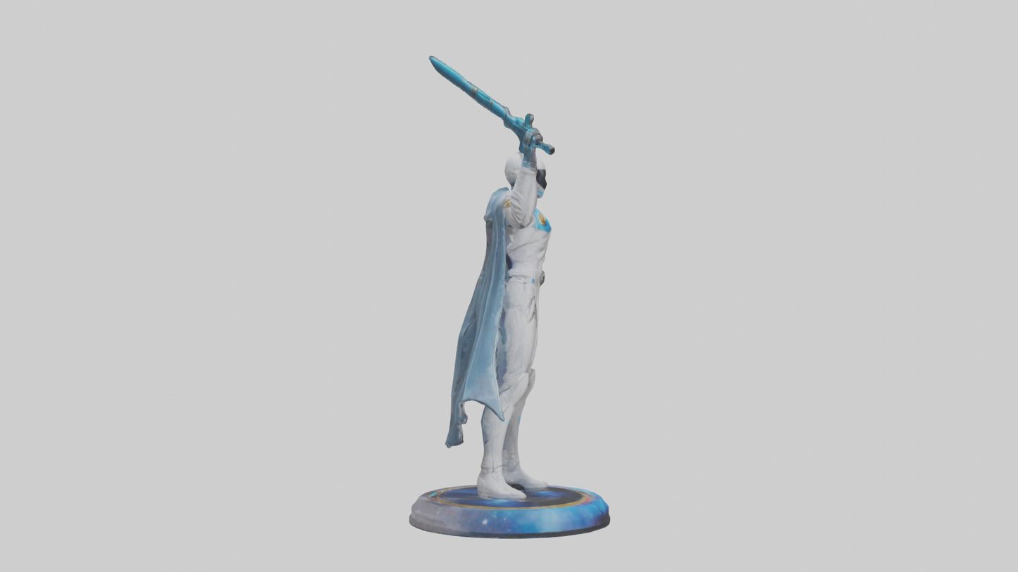 Galactic Hero statue model 3D model